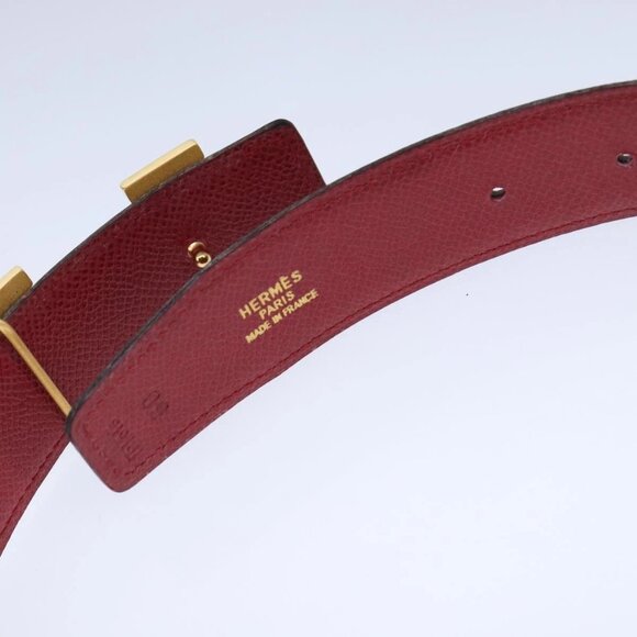 HERMES Belt Leather 29.5"""""""""""""""""""""""""""""""" Brown Auth - Picture 12 of 15